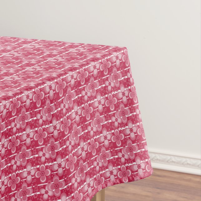Mantel Patrón floral rojo y blanco (In Situ)