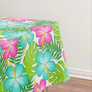 Mantel Patrón floral tropical hawaiano de verano