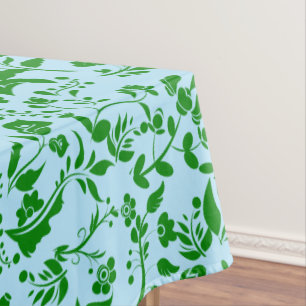 Mantel Patrón floral verde G01. L Blue BG