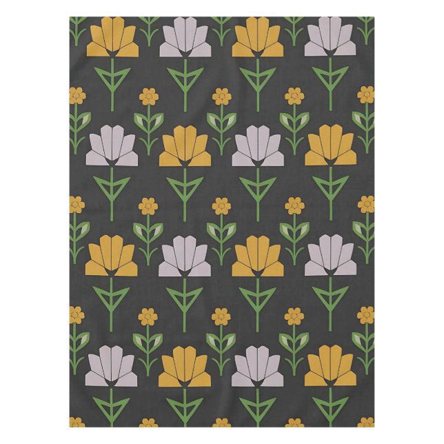 Mantel Patrón floral vibrante (Anverso)