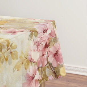 Mantel Patrón floral vintage en acuarela