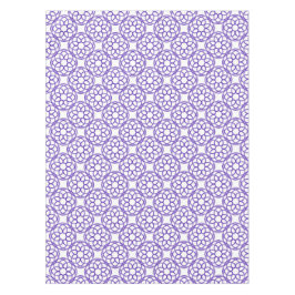 Mantel Patrón geométrico blanco y morado sin fisuras