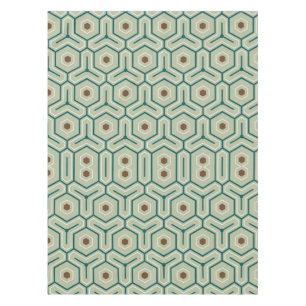 Mantel Patrón geométrico con hexágonos entrelazados