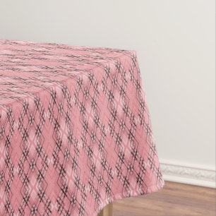 Mantel Patrón geométrico coral rombos retro