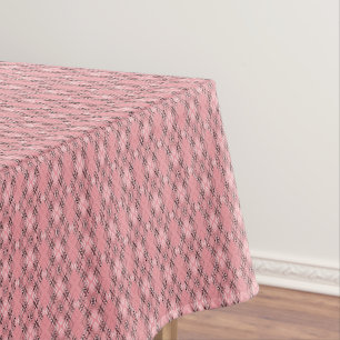 Mantel Patrón geométrico coral rombos retro