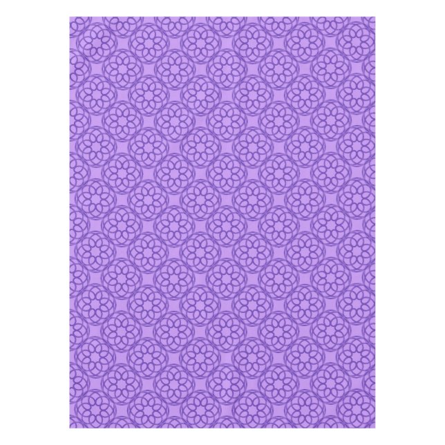 Mantel Patrón geométrico morado sin fisuras (Anverso)