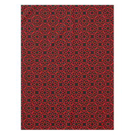 Mantel Patrón geométrico rojo negro sin fisuras