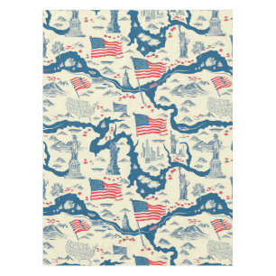 Mantel Patrón histórico estadounidense vintage (4)