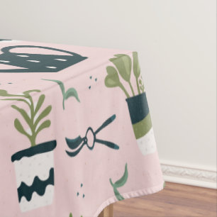 Mantel Patrón Impreso de Jardinería Rosa Caprichoso