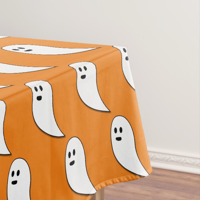 Mantel Patrón lindo de fantasmas naranja y blanco de Hall (In Situ)