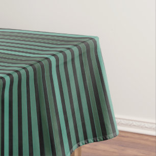 Mantel Patrón liso rayado retro verde