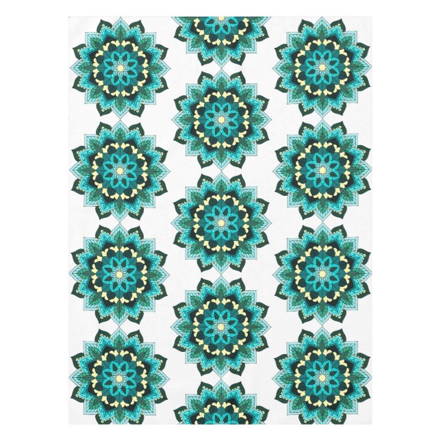 Mantel Patrón Mandala 02 en agua (Anverso)
