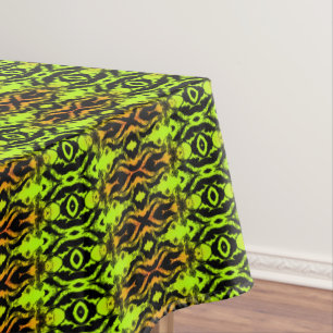 Mantel Patrón marrón y negro tribal