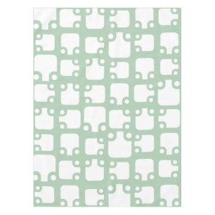 Mantel Patrón moderno del Siglo Medio Verde 2