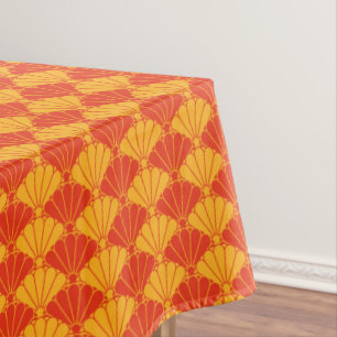 Mantel Patrón Mon Kiku Chrysanthemum de color amarillo ro