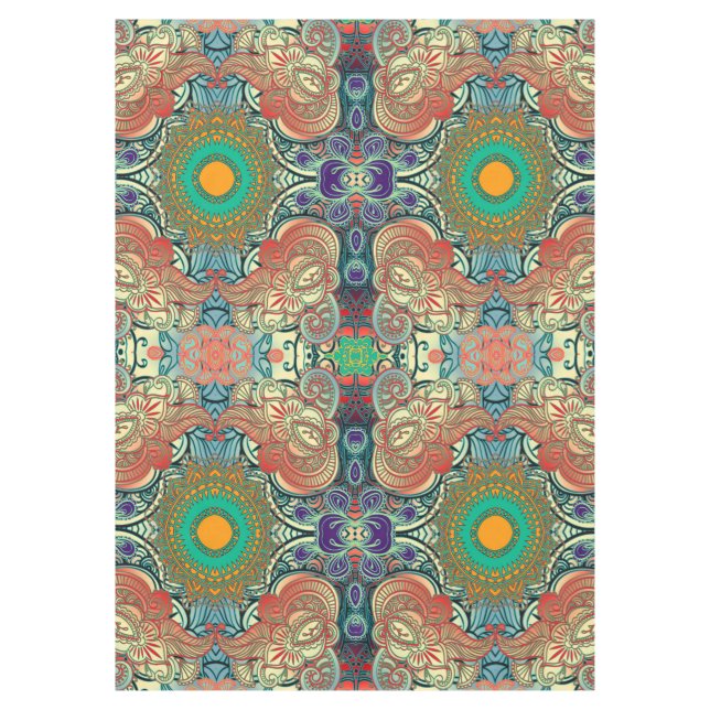 Mantel Patrón Mosaic Paisley I + tus ideas (Anverso)