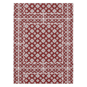 Mantel Patrón mosaico 02.BW DRed BG