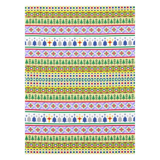 Mantel Patrón Motif de navidades (Anverso)