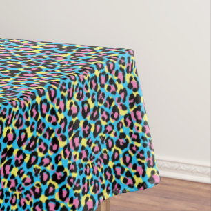 Mantel Patrón Neon Leopard Spots