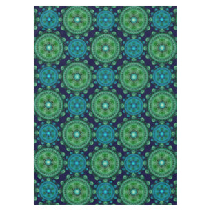 Mantel Patrón oriental azulado fractal