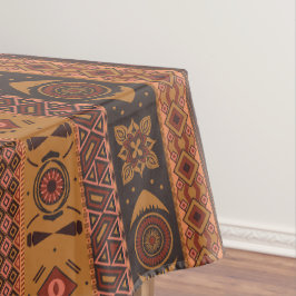 Mantel Patrón ornamental tribal de la etnia terracota mod