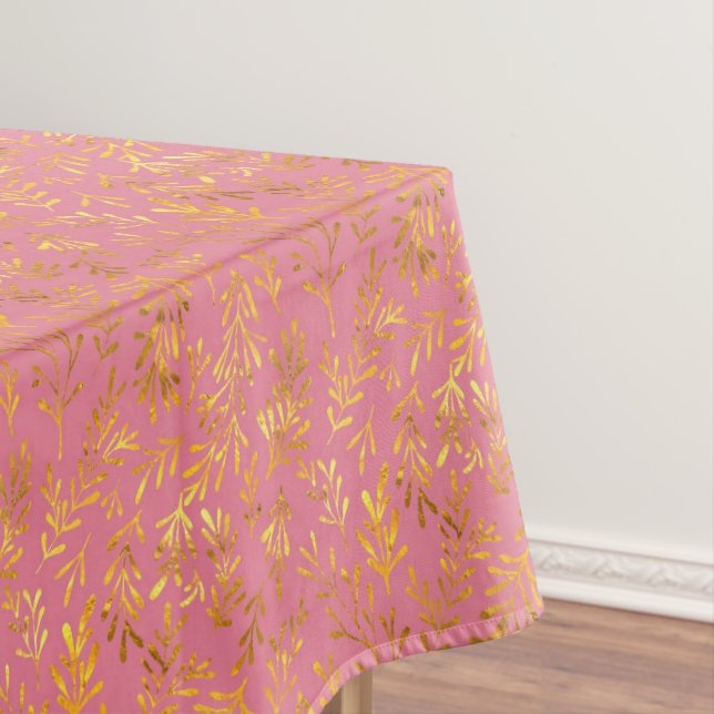 Mantel Patrón otoño de hoja de oro rosa Moda (In Situ)