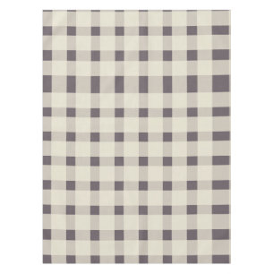 Mantel Patrón Purple Ivory Gingham