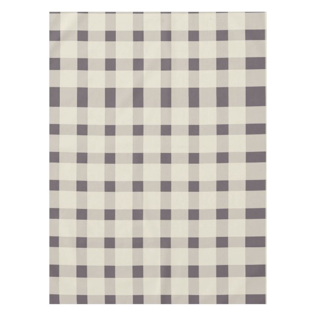 Mantel Patrón Purple Ivory Gingham (Anverso)