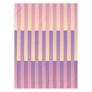 Mantel Patrón rayado amarillo morado rosado