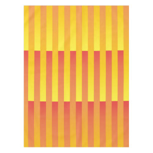 Mantel Patrón rayado amarillo naranja