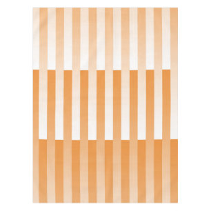 Mantel Patrón rayado blanco naranja
