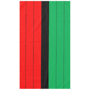 Mantel Patrón rayado Kwanzaa Red Black Green Kinara