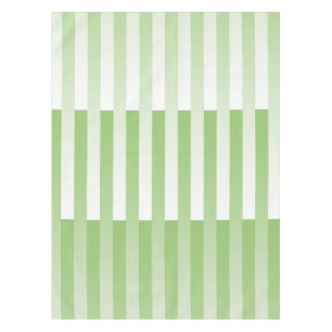 Mantel Patrón rayado verde blanco
