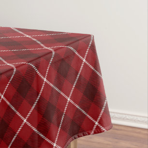 Mantel Patrón rojo de plástico