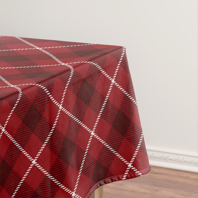 Mantel Patrón rojo de plástico (In Situ)