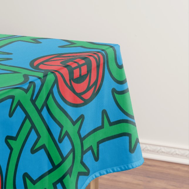 Mantel Patrón Rosa de Charles Rennie Mackintosh (In Situ)