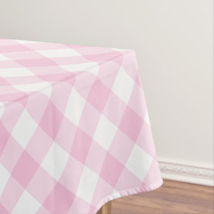 Mantel Patrón rosa Y Blanco De Gingham