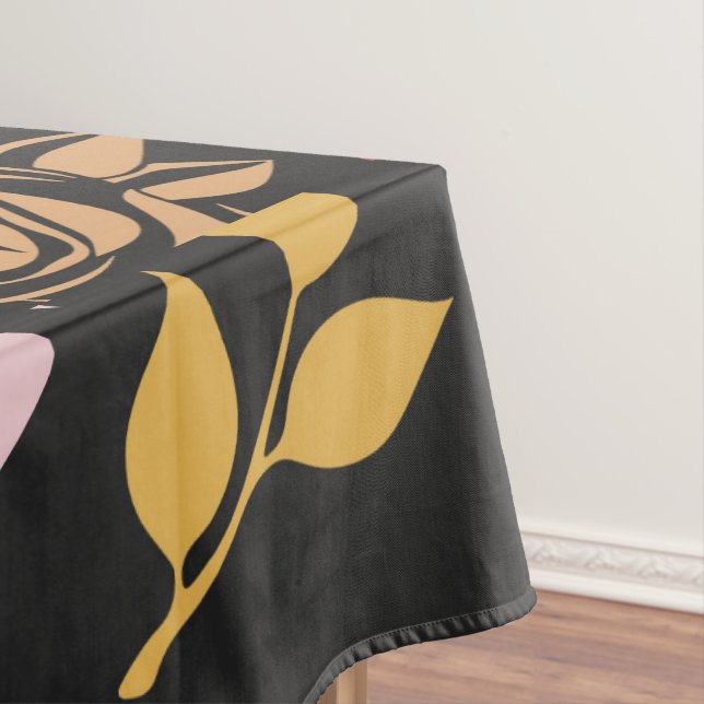 Mantel Patrón Rosa y hojas (In Situ)