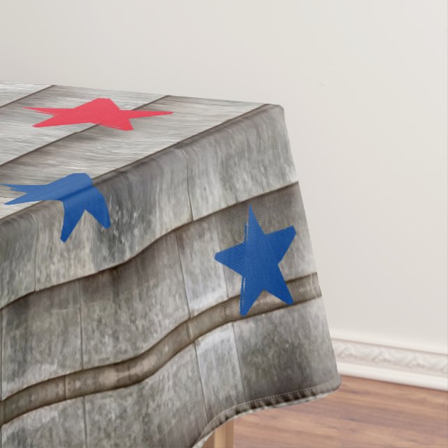 Mantel Patrón rústico de herpes zóster patriótico de estr (In Situ)