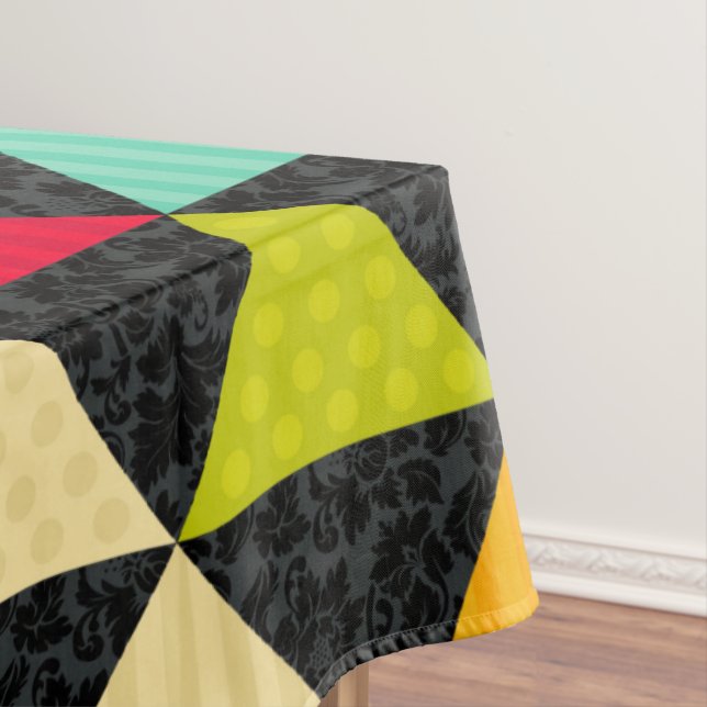 Mantel Patrón sin soldadura de triángulos geométricos col (In Situ)