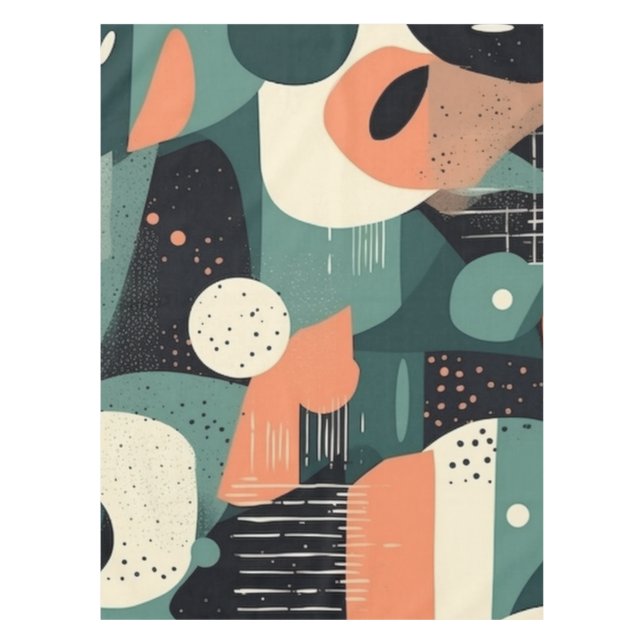 Mantel Patrón sin soldadura mínimo abstracto - Geométrico (Anverso)