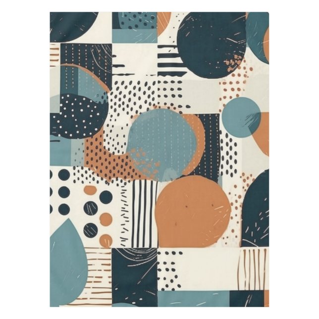 Mantel Patrón sin soldadura mínimo abstracto - Geométrico (Anverso)