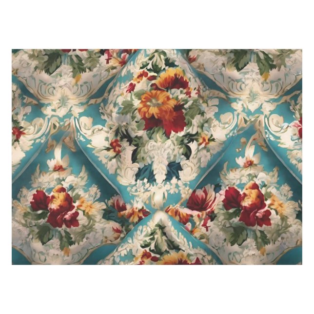 Mantel Patrón sinusal floral italiano (Frente (Horizontal))