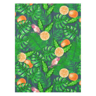 Mantel Patrón tropical, colibríes