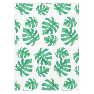 Mantel Patrón tropical con hojas de monstera
