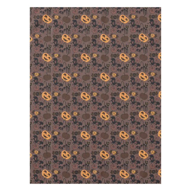 Mantel Patrón Único De Halloween De Zizela (Anverso)