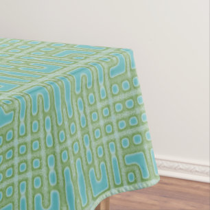 Mantel Patrón verde azul turquesa