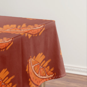 Mantel Patrones de fruta Naranja de sangre