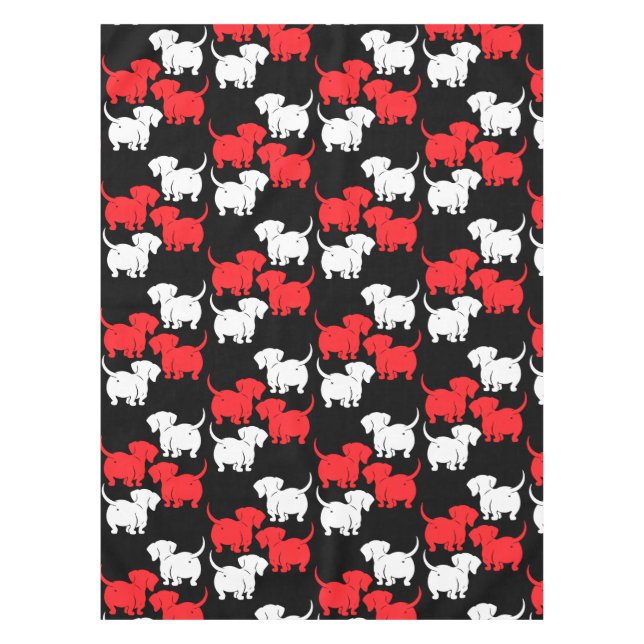 Mantel Patrones de perro de Dachshund alemanes (Anverso)