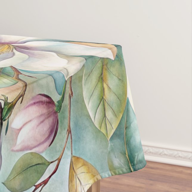 Mantel Pattern Elegant Magnolia Flowers (In Situ)